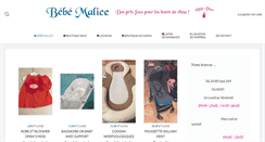Desktop Screenshot of bebemalice.fr